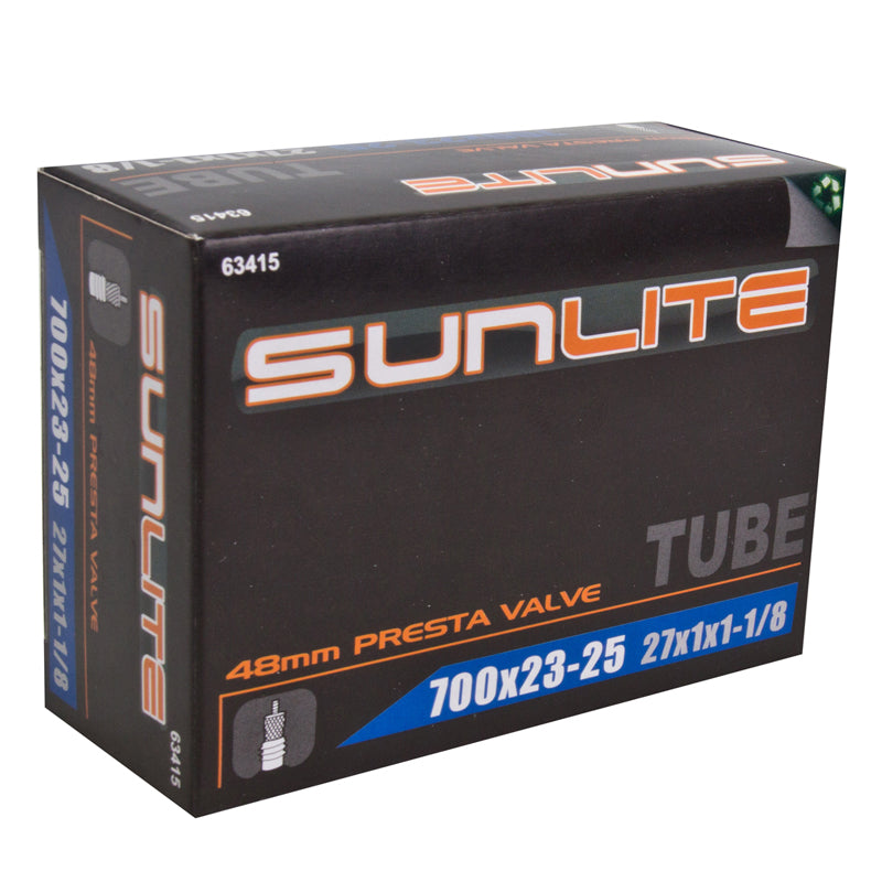 Chambre à Air Sunlite Valve Presta 60mm, Résistante Aux épines, Pour Pneus 700x23-25 Et 27x1x1-8 (neuf)