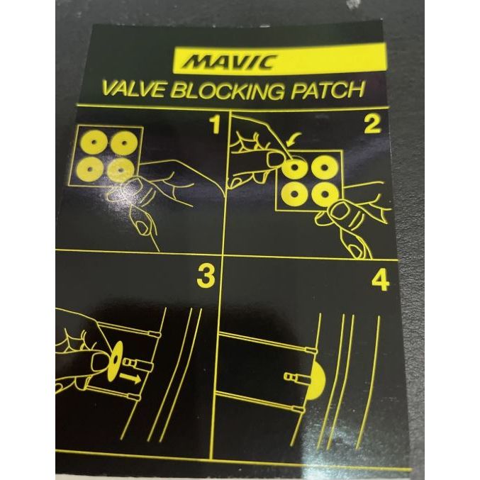 Mavic Valve Blocking Patches 4-Pack Anti-Rattle Rim Protector 6237438X ...