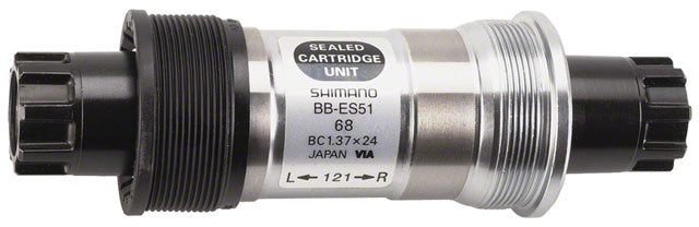 Shimano ES51 68 x 121mm Octalink V2 Spline English Bottom Bracket ...