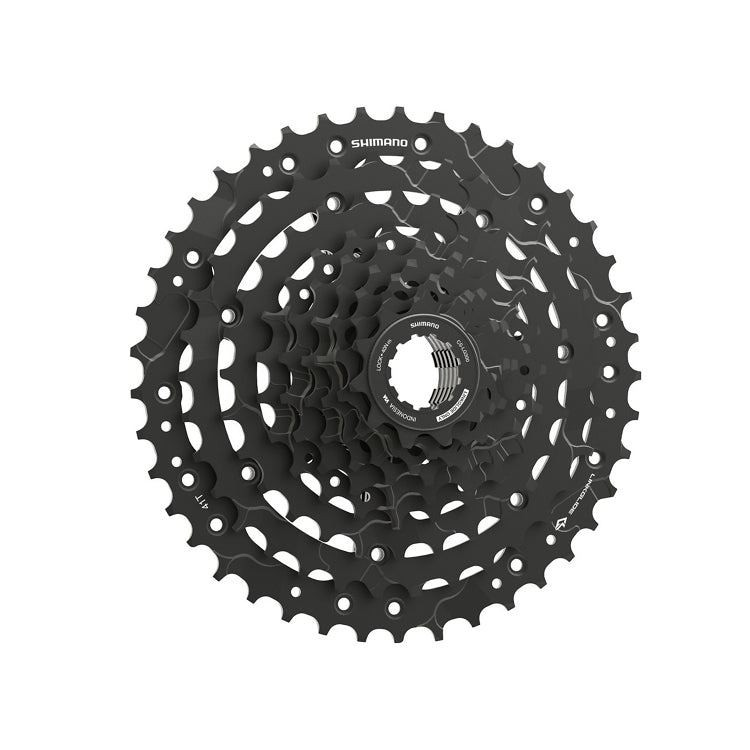 Shimano CUES CS-LG300-9 Cassette 9-Speed 11-41T LINKGLIDE Black, E