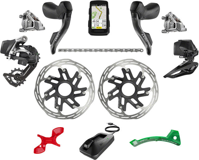 SRAM Red eTap AXS Road Groupset - 2x12-Speed, HRD Shift/Brake Levers ...