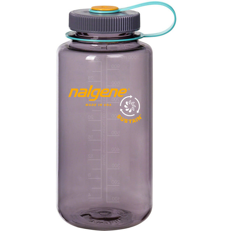 Nalgene Sustain Water Bottle - 32oz, Wide Mouth, Aubergine 